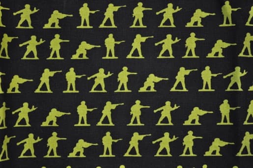 Military Men On Black